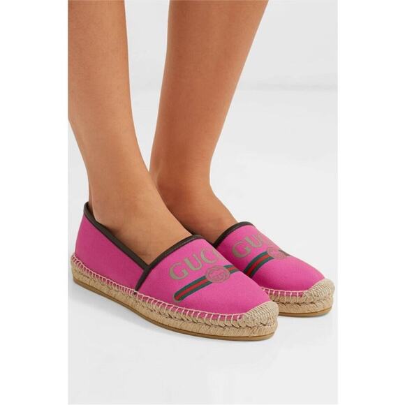 Gucci Canvas Logo Espadrilles 40 - Picture 12 of 13
